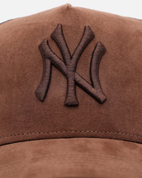 47 Brand New York Yankees 'Tonal Suede' '47 Offside Trucker Snapback Chocolate