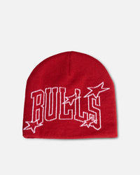 Mitchell & Ness Chicago Bulls Outer Limits Skull Beanie Red