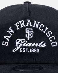 New Era San Francisco Giants 'MLB Stacked Logo' 19TWENTY Snapback Black
