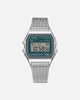Casio A158WEM-3D Watch Silver/Black