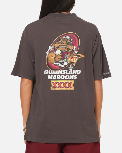 Mitchell & Ness Queensland Maroons Toad Vintage T-Shirt Slate