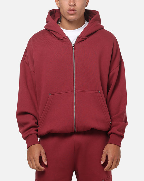 Carre Rivet Hoodie Burgundy