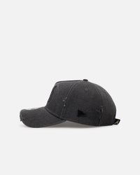 New Era Atlanta Braves 'Patent Leather' 9FORTY A-Frame Strapback Washed Black