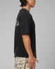 Loiter Script Boxy T-Shirt Washed Black