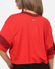 Nike Women's Sportswear Oversized Cropped Jersey University Red