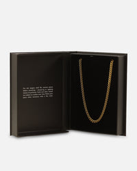 Saint Morta 5mm Cuban Chain Gold