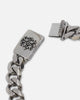 Guess Mainline 10mm 4G Rebel Curb Chain Bracelet Silver