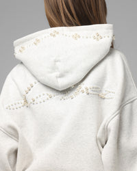 Loiter Pearl Zip Hoodie Off White