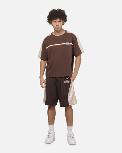 Mitchell & Ness New York Knicks Y2K Cropped T-Shirt Seal Brown
