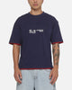 Carre Phys Ed 2 Tone T-Shirt Dark Navy