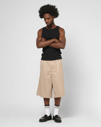 Carre Heritage Pleated Shorts Tan