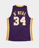 Mitchell & Ness Los Angeles Lakers Shaquille O'Neal '99-'00 #34 Swingman Jersey Purple