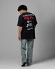 Loiter Pain Vintage T-Shirt Black Acidwash