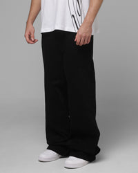 Loiter Double Knee Star Born Jeans Black