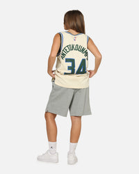 Nike Giannis Antetokounmpo Milwaukee Bucks #34 City Edition 2025/26 NBA Swingman Jersey Flat Opal/Green