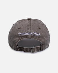 Mitchell & Ness Los Angeles Lakers 'Collegiate' Dad Fit Strapback Washed Chocolate