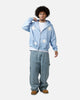 MNML Fleur Zip Up Hoodie Washed Blue