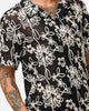 XXIII Resort Knit Button Up Shirt Black/Cream