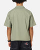 Carre Hand Picked Button Up Shirt Green