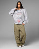 Loiter Drop Out Zip Hoodie Grey