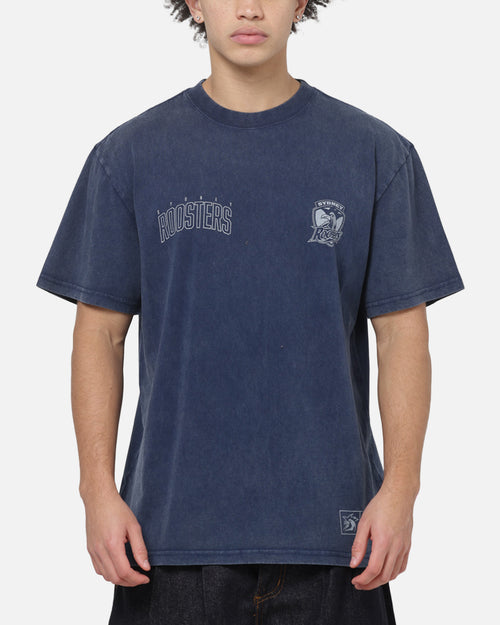 Bleacher Athletic Sydney Roosters NRL Attrition Washed T-Shirt Navy