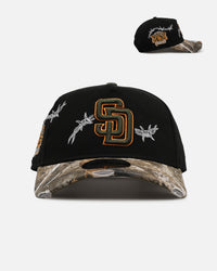 New Era San Diego Padres 'Realtree Grit 2.0' 9FORTY A-Frame Snapback Black/Green/Orange