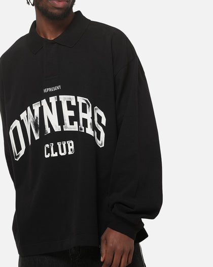 Represent Owners Rugby Top Jet Black