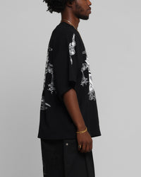 Loiter Hearts T-Shirt Black