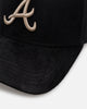 New Era Atlanta Braves 'Suede' 9FORTY A-Frame Strapback Black/Tan