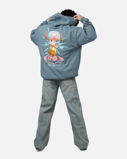 Hypland X One Piece Chopper Splatter Hoodie Blue