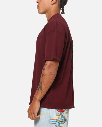 Ed Hardy Sacred Heart T-Shirt Burgundy