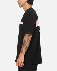 Saint Morta Rise Up Boxy T-Shirt Black/Pink