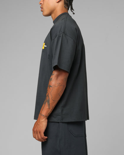 Loiter Hybrid Premium T-Shirt Charcoal