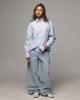 American Thrift Oxford Long Sleeve Shirt Blue Stripe