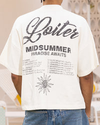 Loiter Palm Spring Box T-Shirt Off White