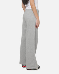Nike Women's Studio Fleece Medium Weight Mid-Rise Wide-Leg Pants Dark Grey Heather