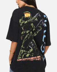 73Studio X Halo Halo 2 Vintage T-Shirt Black Acidwash