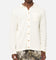 XXIII Zyair Knit Rib Long Sleeve Button Up Shirt Cream