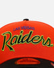 New Era Las Vegas Raiders 'Halloween' 9FORTY A-Frame Snapback Orange/Black