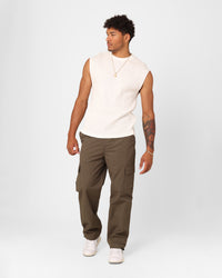 XXIII Waffle Muscle Singlet White