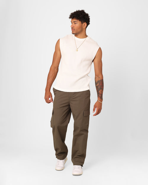 XXIII Waffle Muscle Singlet White