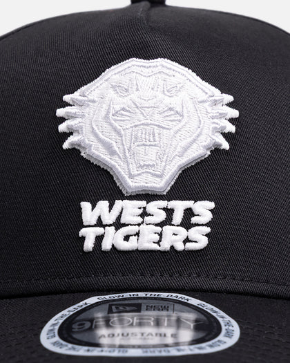 New Era Wests Tigers 'NRL Glow In The Dark' 9FORTY A-Frame Snapback Black
