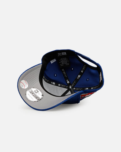 New Era Atlanta Braves 'Cord Tones' 9FORTY A-Frame Snapback Light Royal