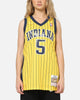Mitchell & Ness Indiana Pacers Jalen Rose #5 Swingman Road Jersey Yellow