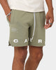 Carré Enhance Fleece Shorts Army Green