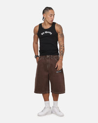 Ed Hardy Serpent Jorts Brown