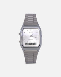 Casio AQ230A-7A Watch Silver/Silver