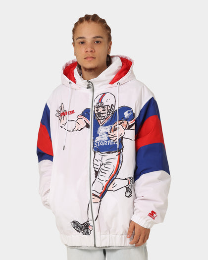 Starter Big Football Jacket White