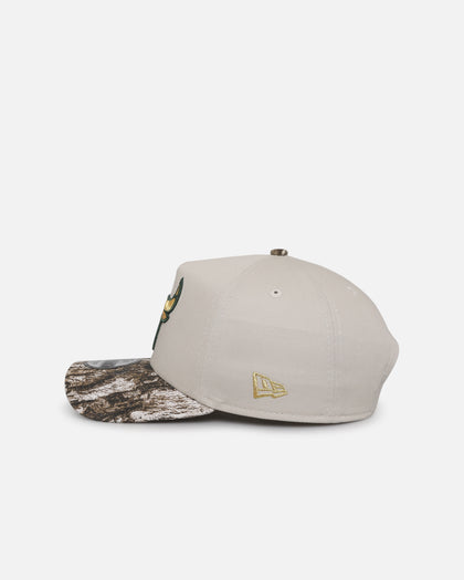New Era Chicago Bulls 'Real Tree Stone' 9FORTY A-Frame Snapback Stone