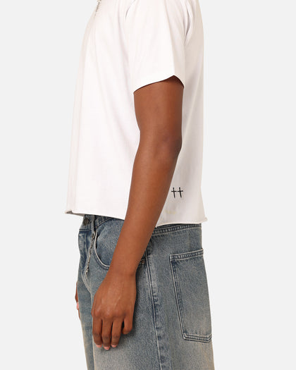 Saint Morta Lafayette Cropped T-Shirt White